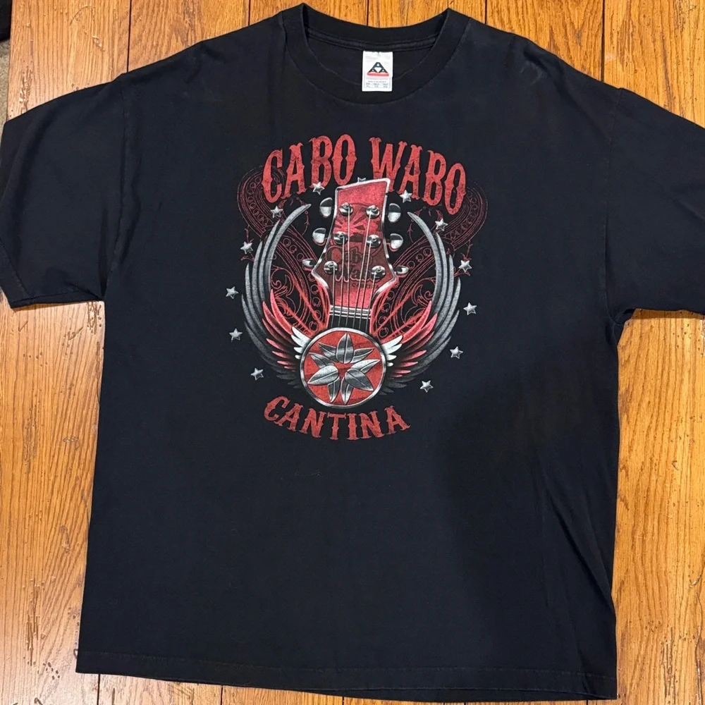 Cabo Wabo Cantina Black Graphic T-Shirt - Picture 1 of 4